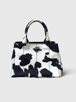 2000s Prada Cow Print Canapa 2-Way Handbag