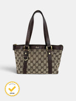 90s Gucci Monogram Mini Abbey Handbag