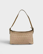 90s Fendi Zucca Pink Shoulder Bag