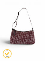2011 Christian Dior Bordeaux Red Monogram Shoulder Bag