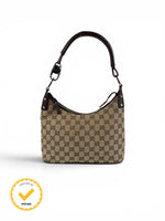 90s Gucci GG Monogram Shoulder Bag