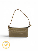 90s Fendi Zucca Mini Gold Shoulder Bag