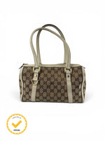 2000s Gucci Monogram Boston Handbag