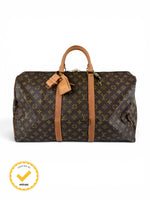 1980s Louis Vuitton Keepall 50 Duffle Handbag