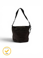 90s Fendi Zucca Satchel Shoulder Bag