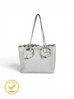 2018 Miu Miu Flower Leather Tote Bag