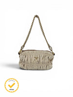 2010 Prada Nappa Gaufre Chain Shoulder Bag