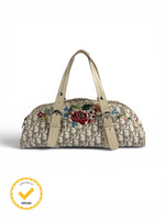 2005 Christian Dior Beige Flower Monogram Handbag