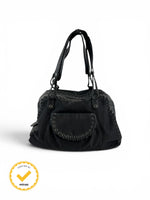 2007 Christian Dior Black Oblique Ethnic Shoulder Bag