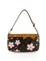 Vintage Louis Vuitton Takashi Murakami Cherry Blossom Pochette Bag (2003) RARE