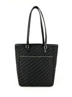 Vintage Christian Dior Monogram Black Tote Bag (2003)