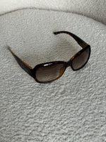2000s Christian Dior Tortoise Oversized Sunglasses