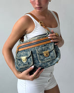 2006 Louis Vuitton Denim Baggy PM Shoulder Bag