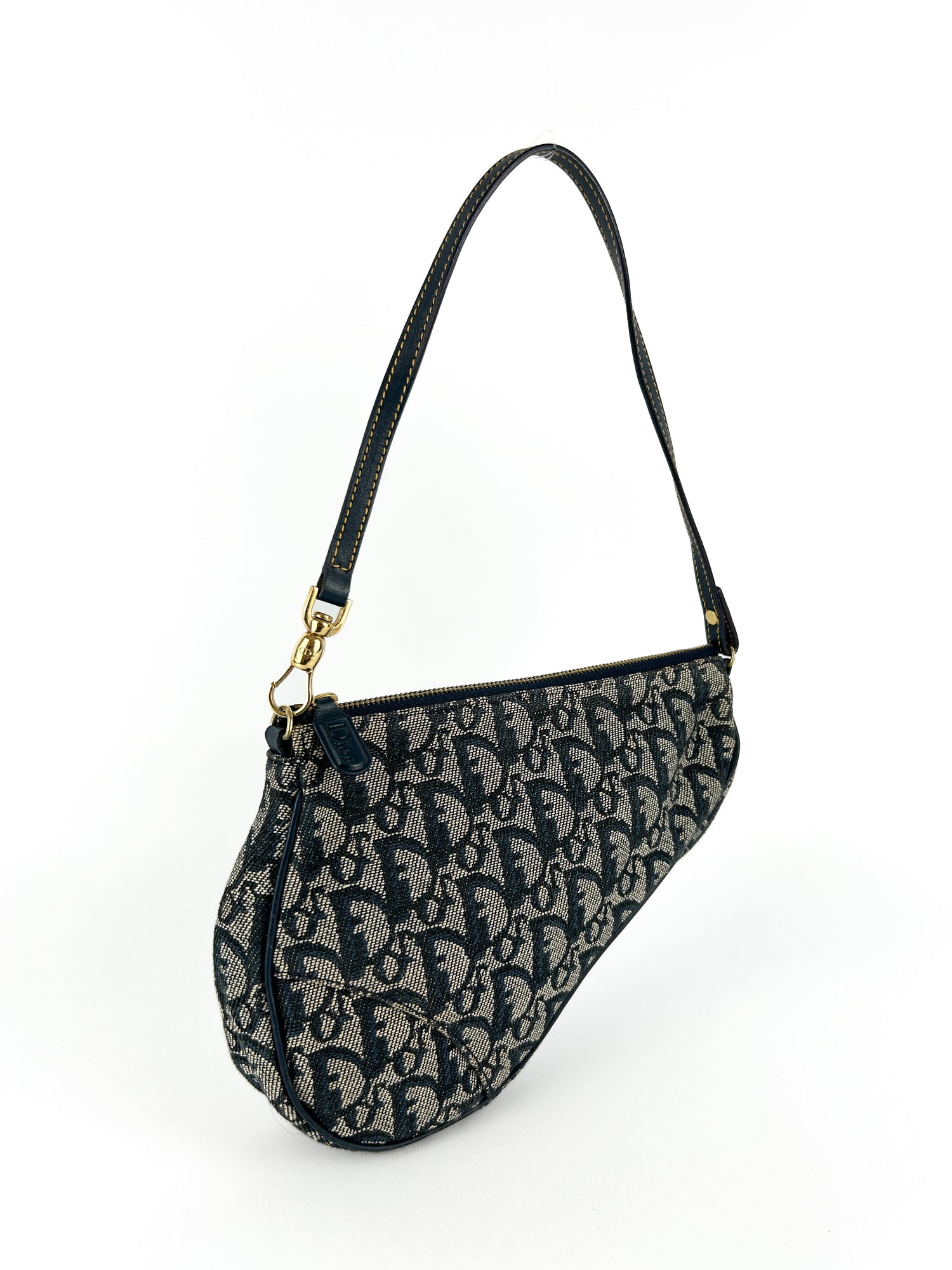 Vintage Christian Dior Monogram Saddle Shoulder Bag (2002)