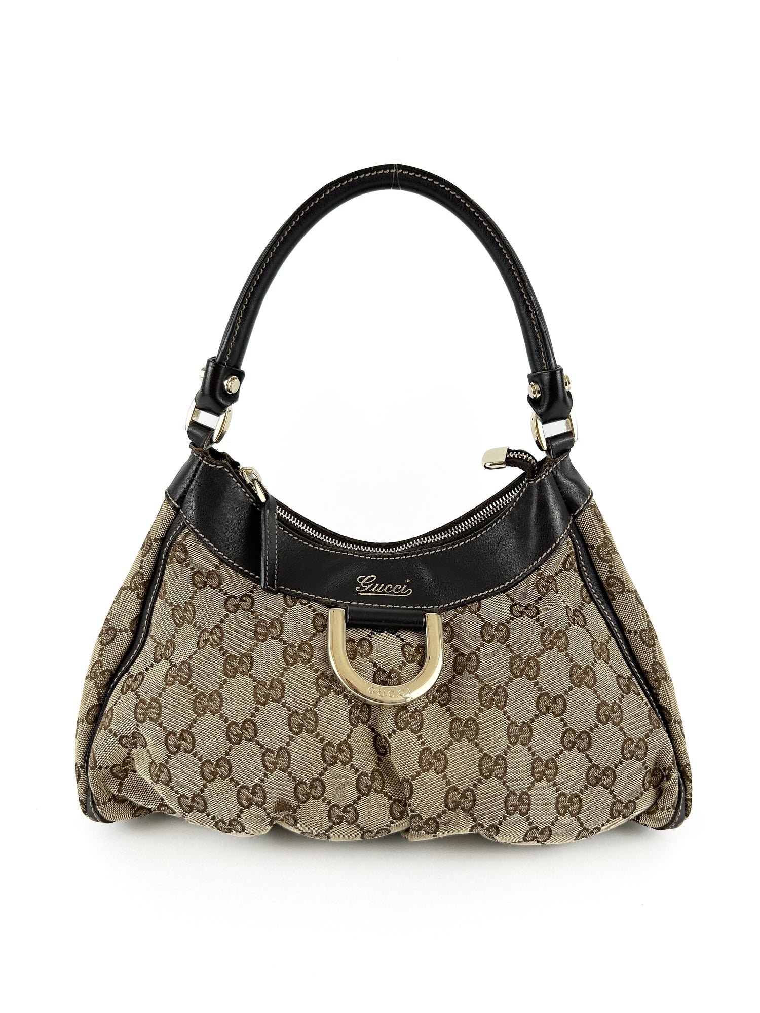 Vintage Gucci Monogram Mini D-Ring Abbey Handbag 2000s