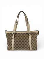 Vintage 90s Gucci Monogram Large Abbey Handbag