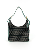 Vintage Fendi Zucca Shoulder Bag 90s