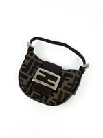 Vintage Fendi Zucca Mini Croissant Handbag