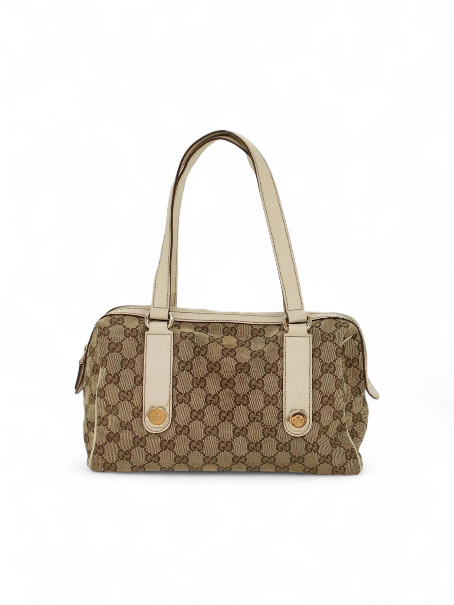 Vintage 2000s Gucci Monogram Boston Handbag
