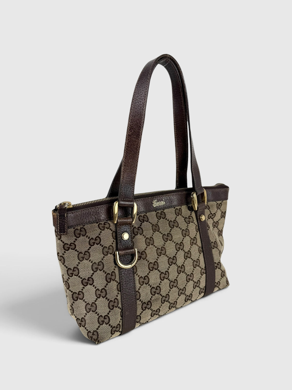 90s Gucci Monogram Mini Abbey Handbag