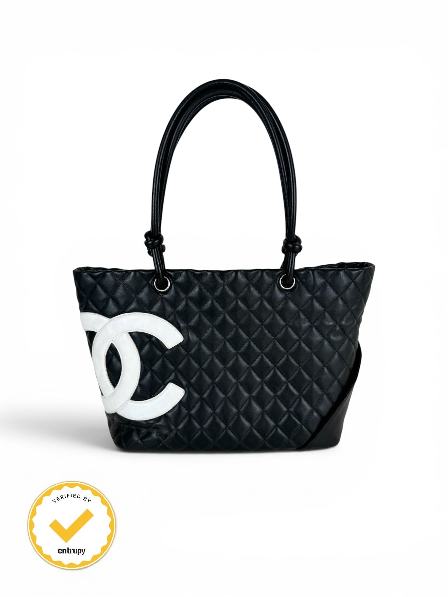 2000s Chanel Cambon B&W Tote Bag