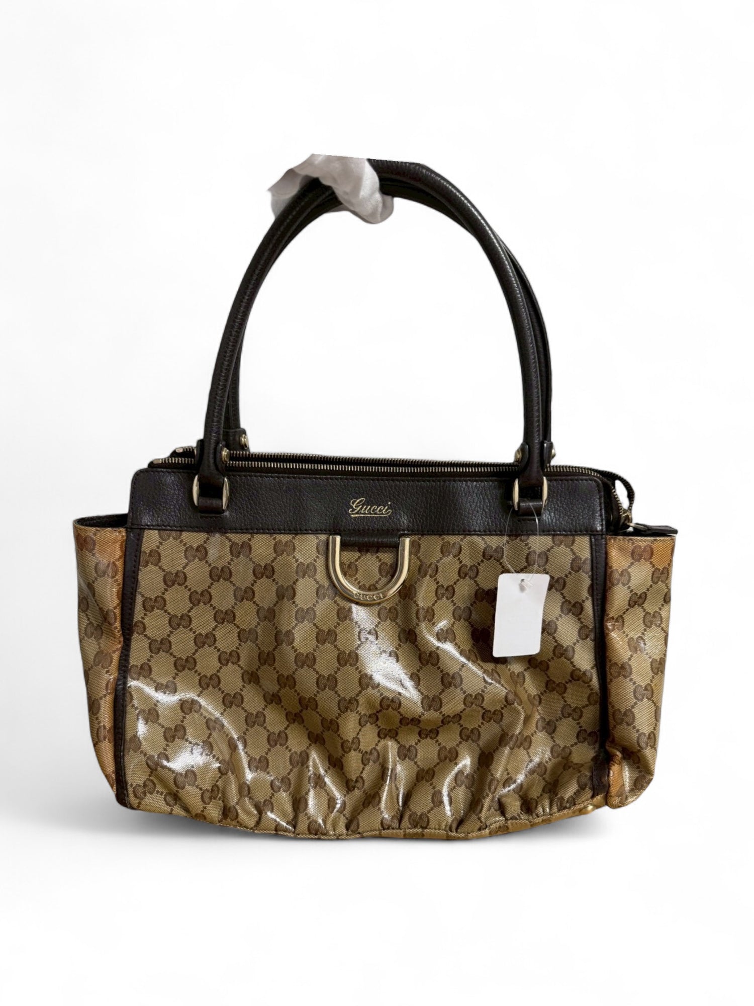 Vintage Gucci GG Monogram PVC Handbag
