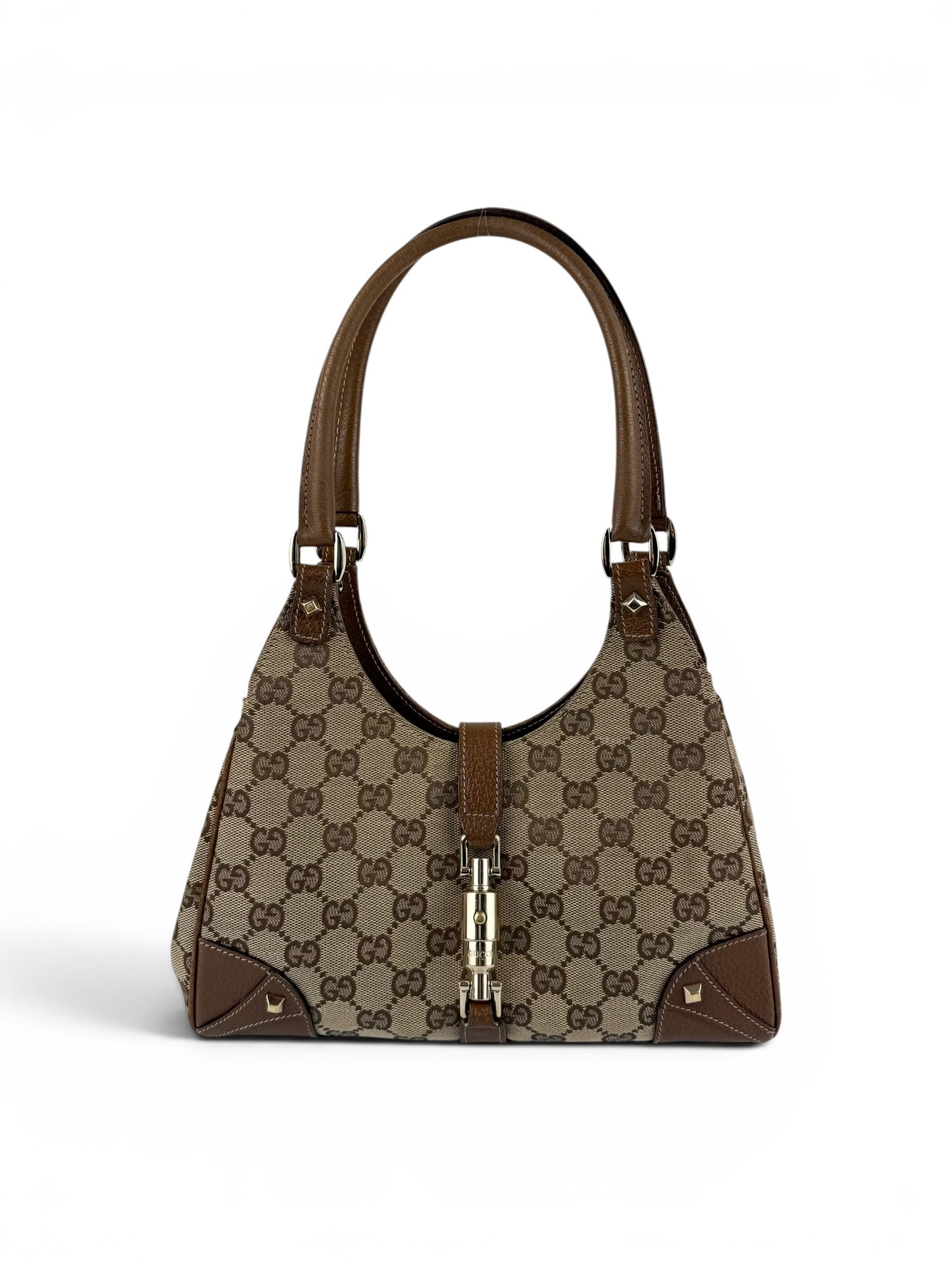 Vintage 90s Gucci Monogram GG Mini Jackie Handbag