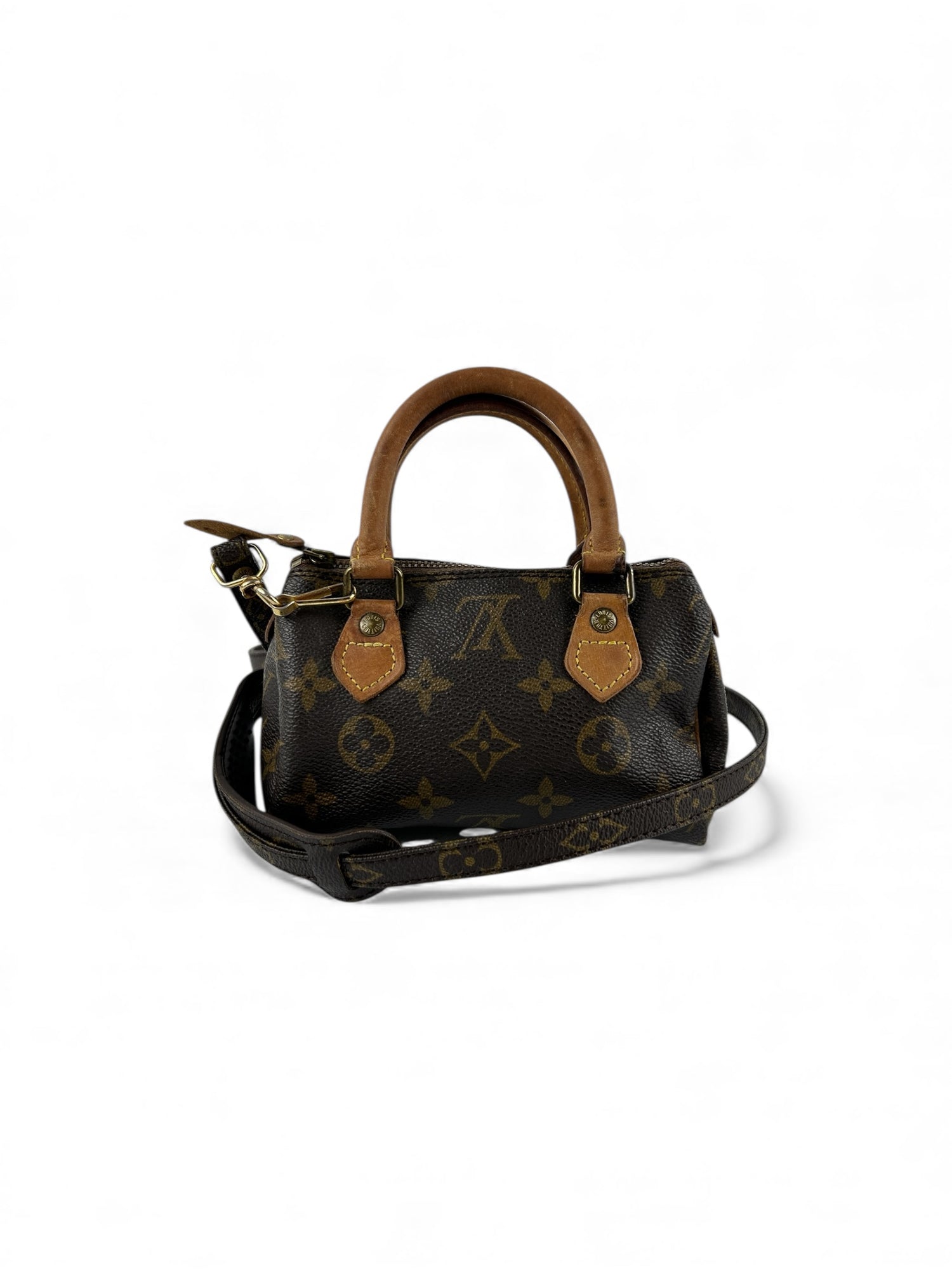 Vintage 1980s Louis Vuitton Nano Speedy Handbag (with extension strap)