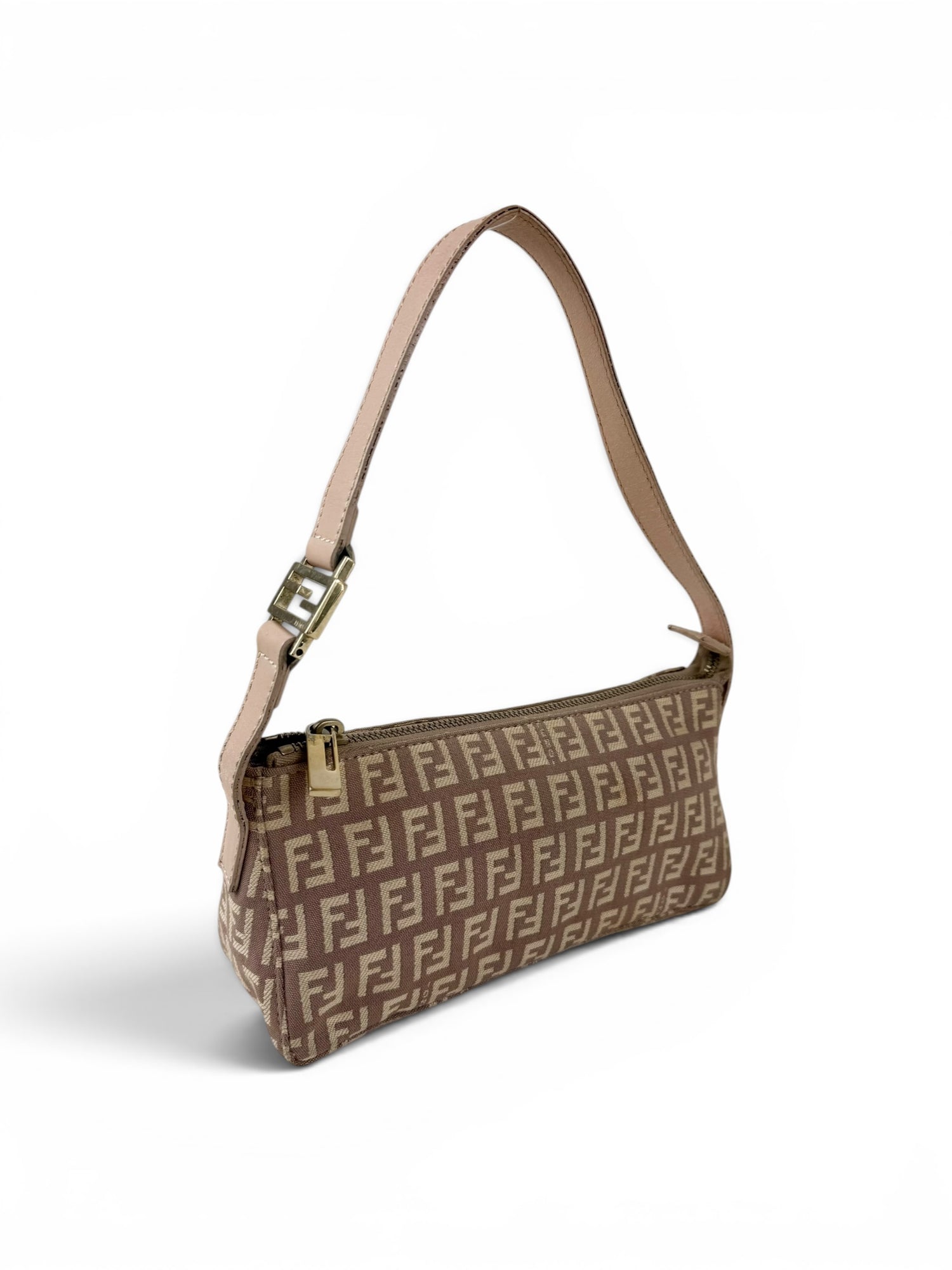 1990s Fendi Zucca Mini Shoulder Bag