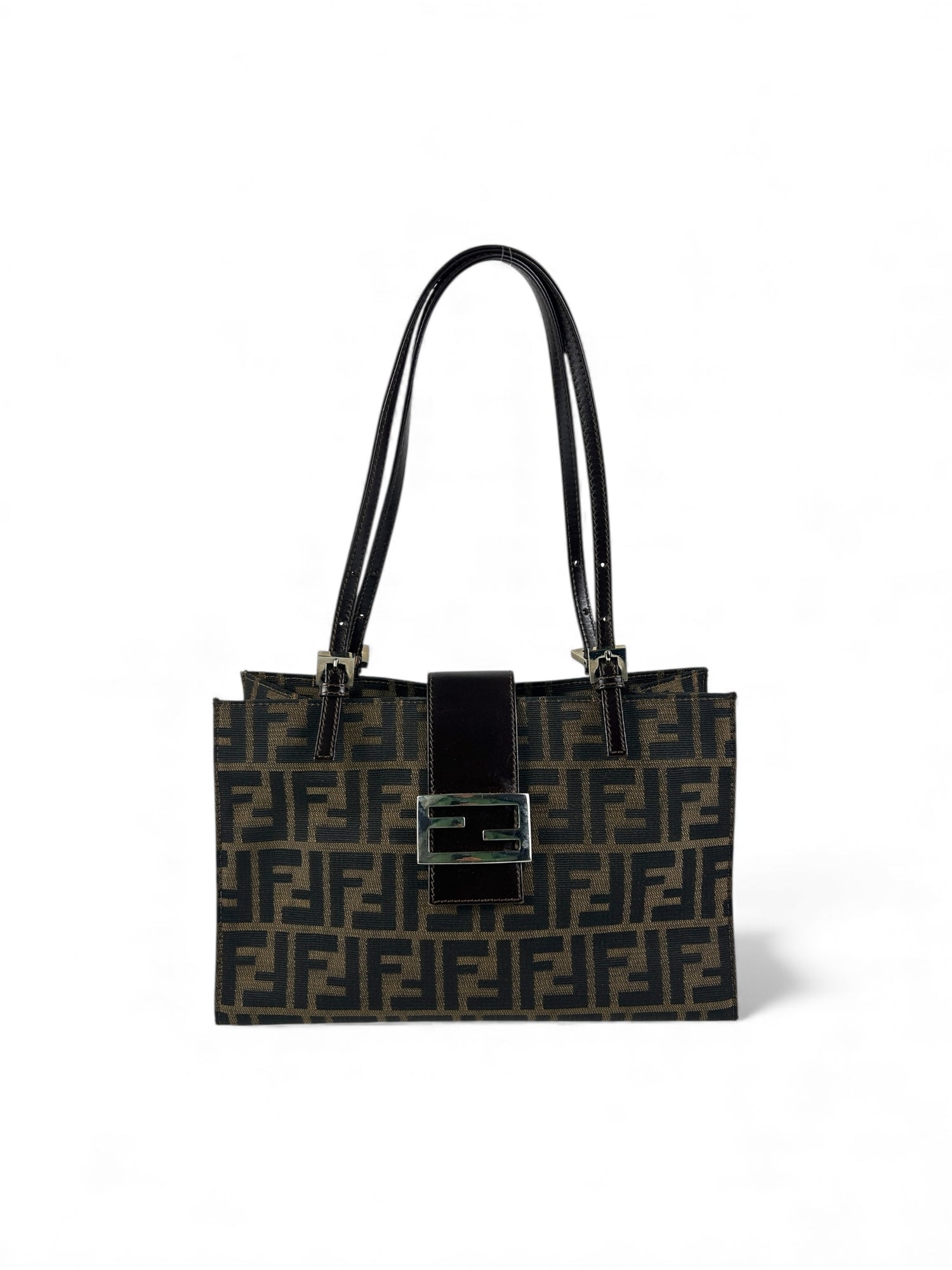 Vintage 90s Fendi Zucca Shoulder Bag