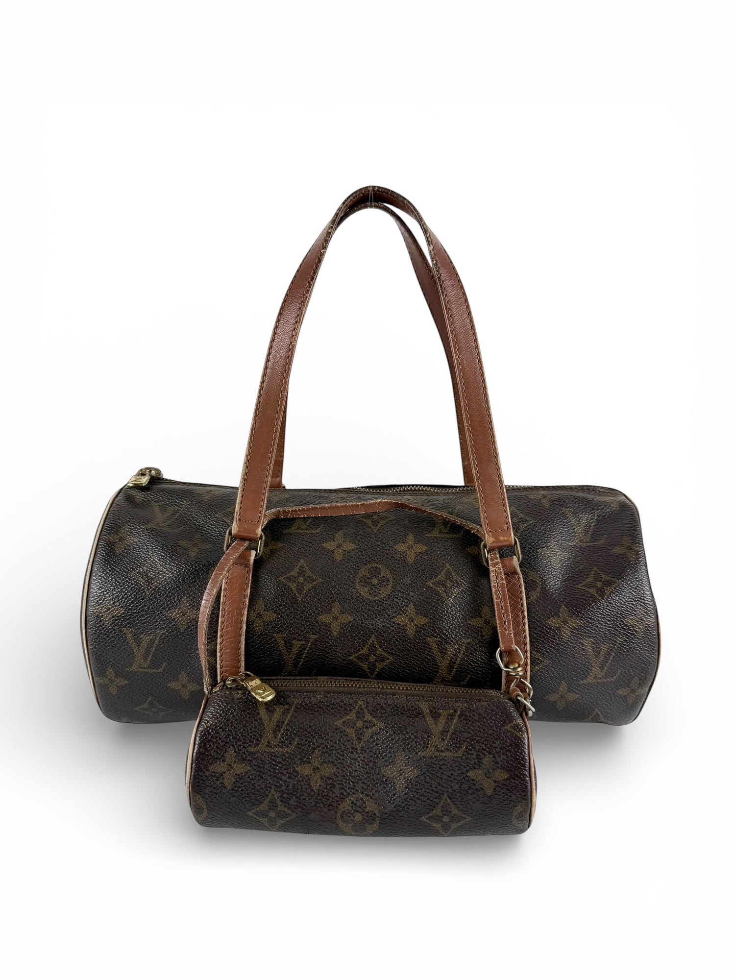 Vintage 1992 Louis Vuitton Papillon 30 + Mini Papillon Handbag Set