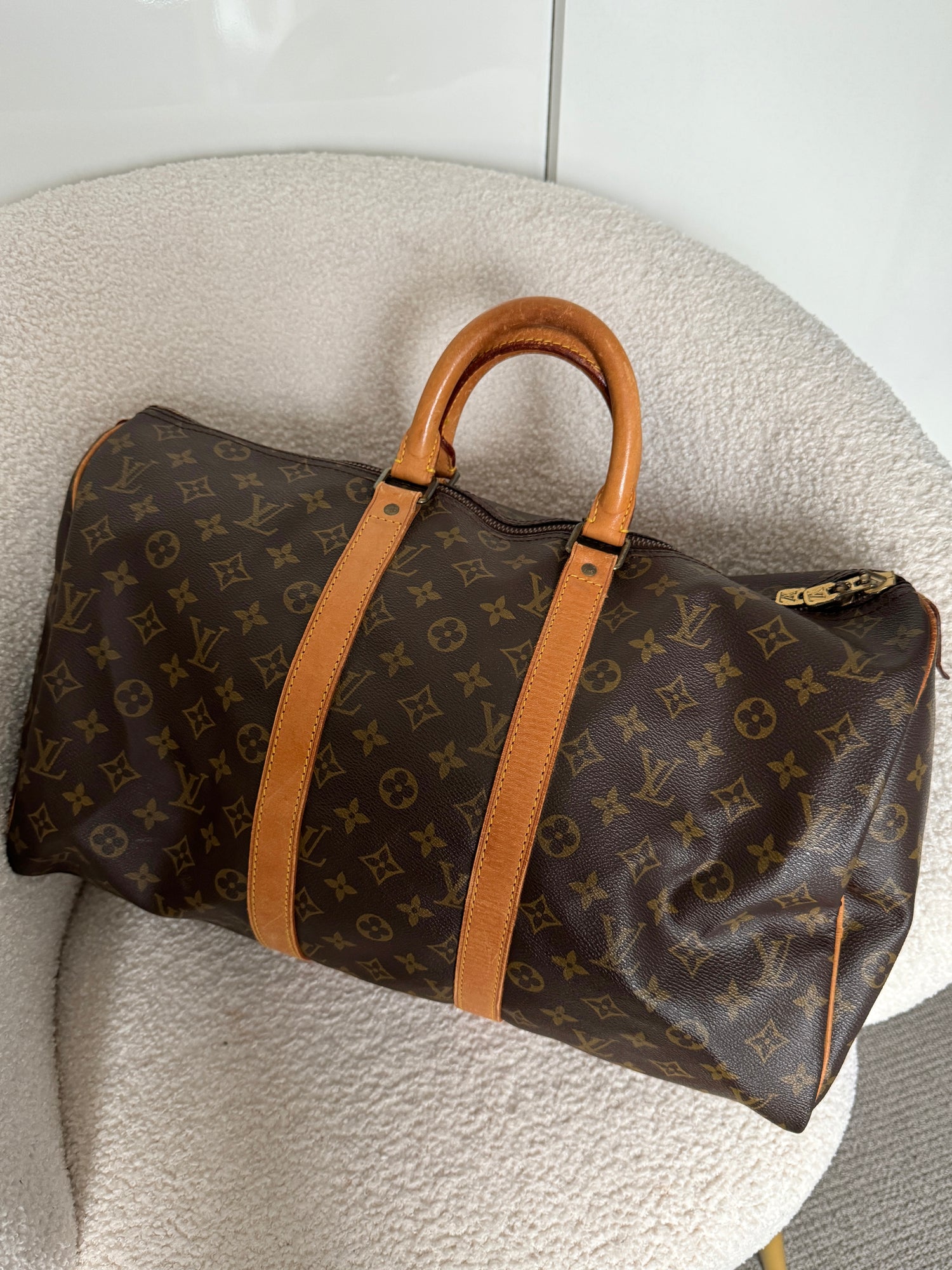 1988 Vintage Louis Vuitton Keepall 50 Duffle Bag