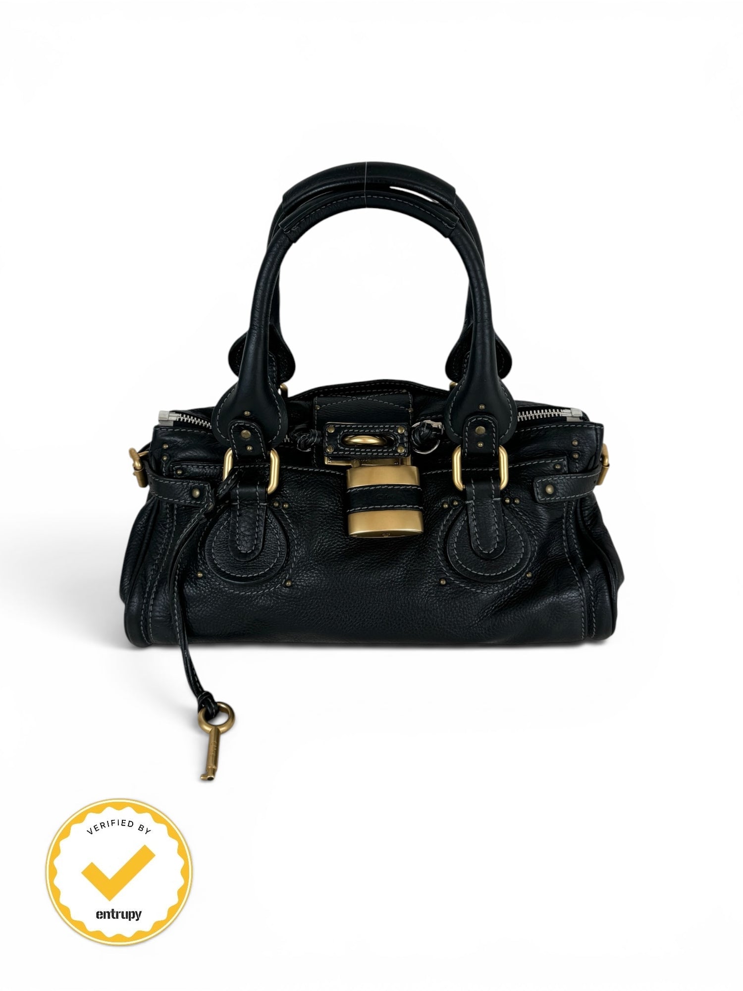 2007 Chloe Paddington Black Leather Handbag