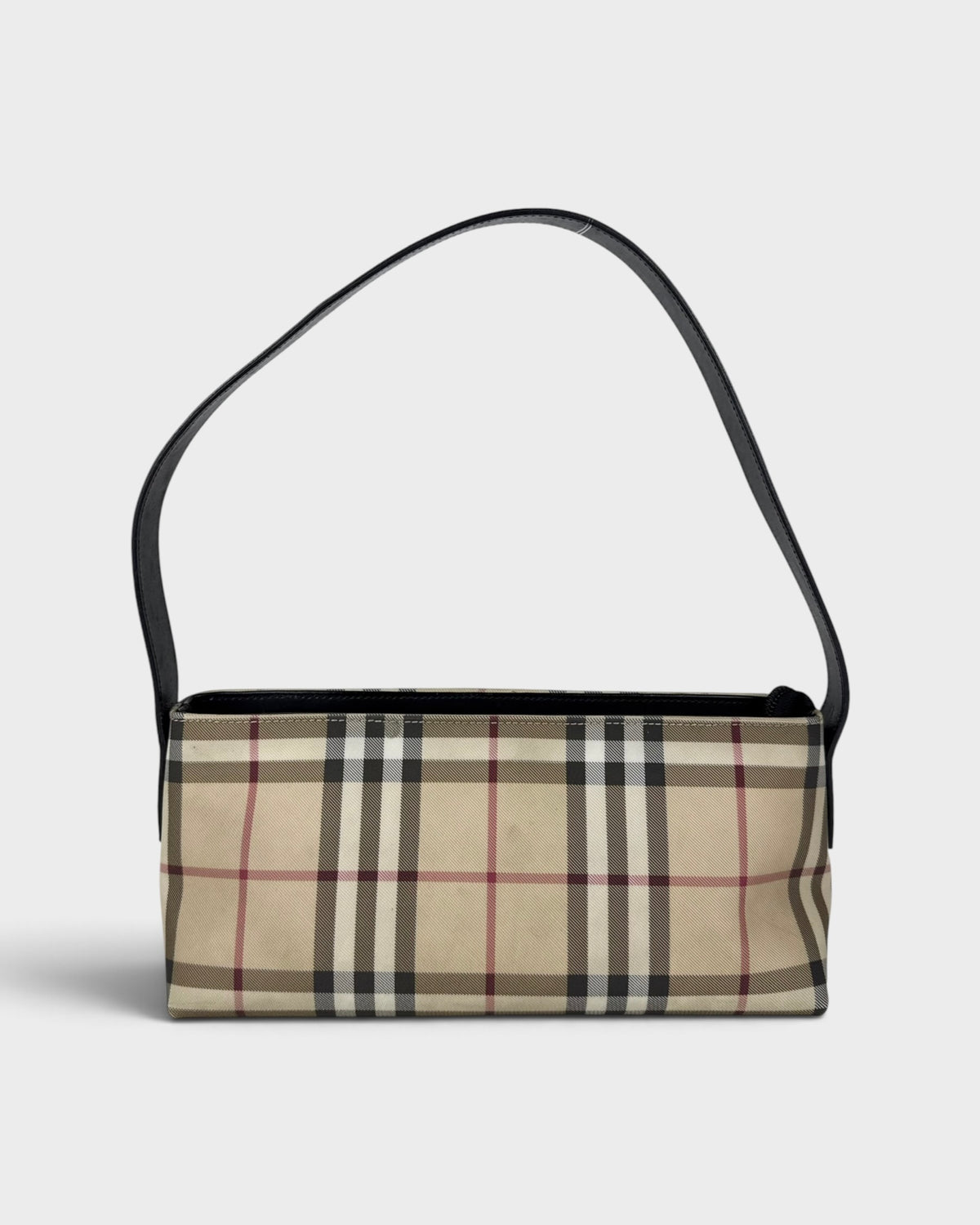 90s Burberry Nova Check PVC Shoulder Bag