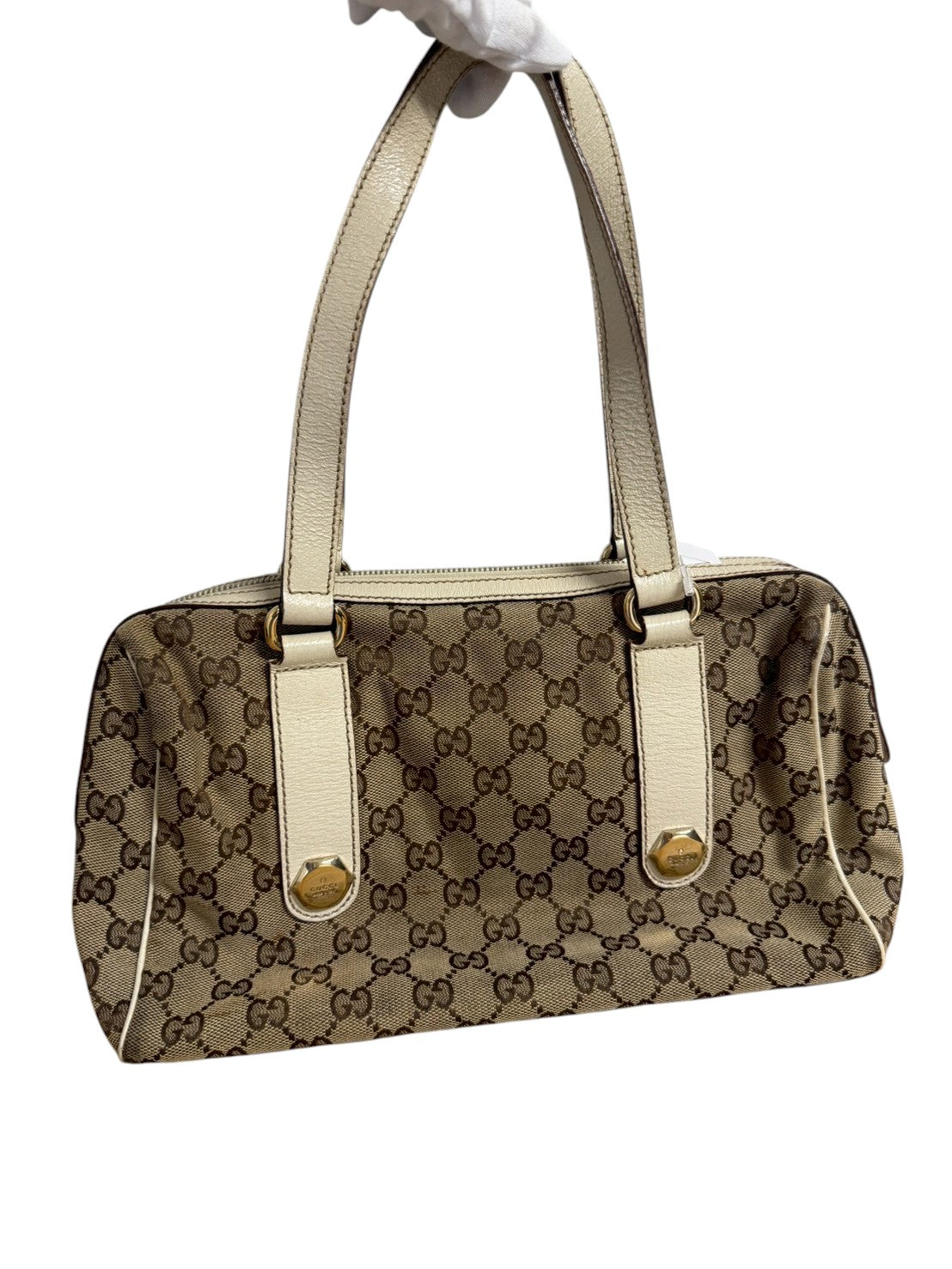 Vintage 2000s Gucci Monogram Boston Handbag