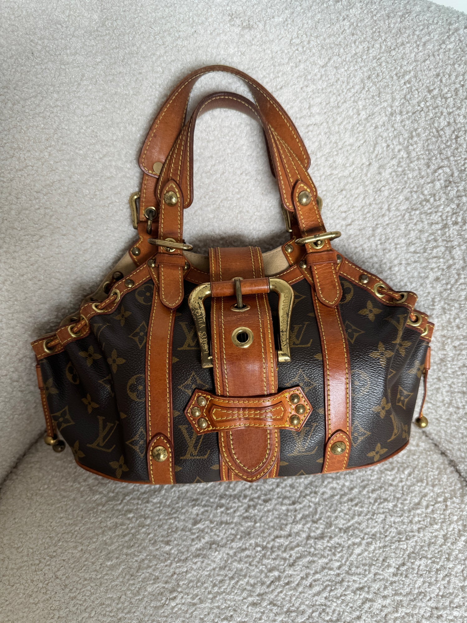 2004 Louis Vuitton Theda PM Handbag RARE