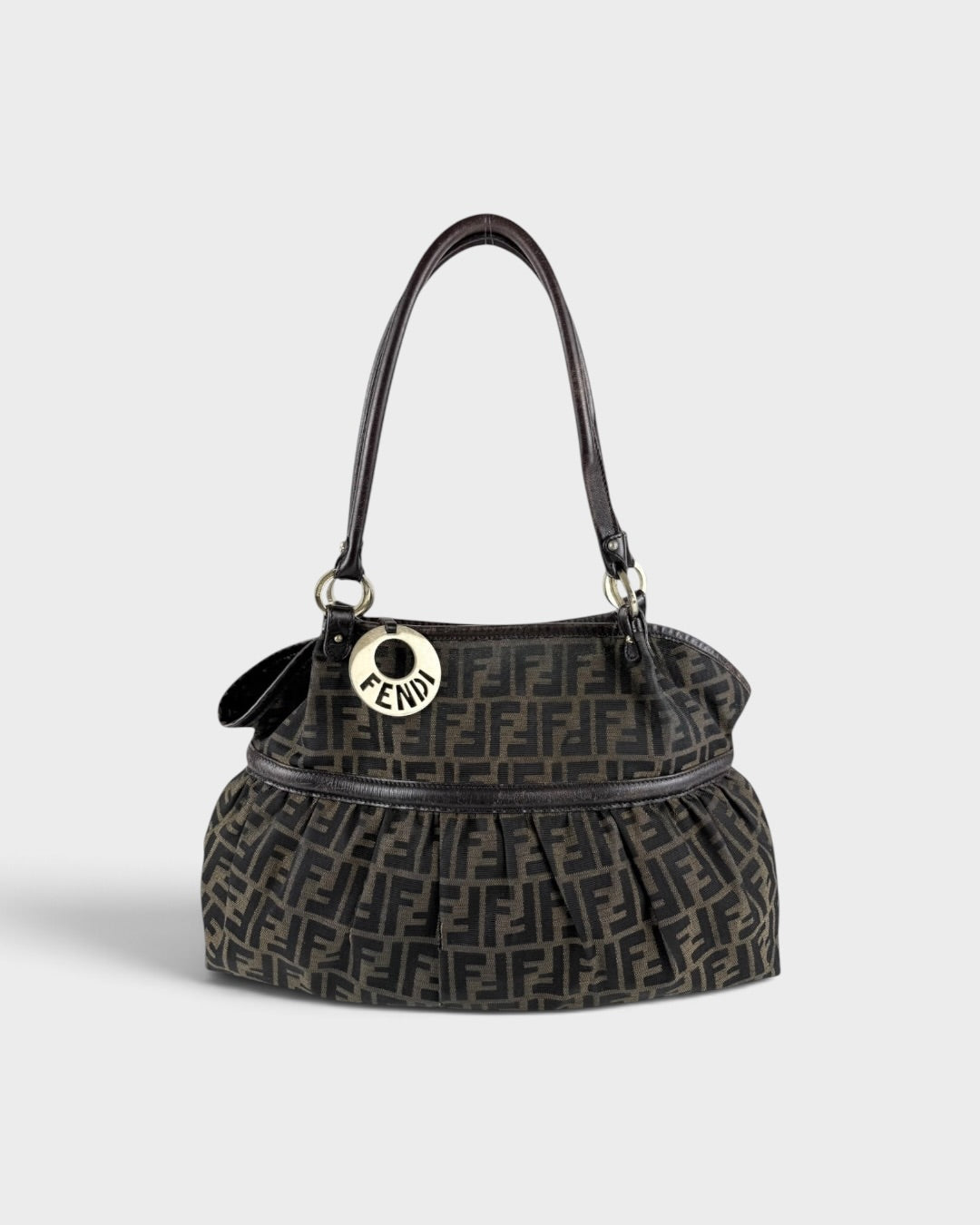 90s Fendi Zucca Large Chef Handbag