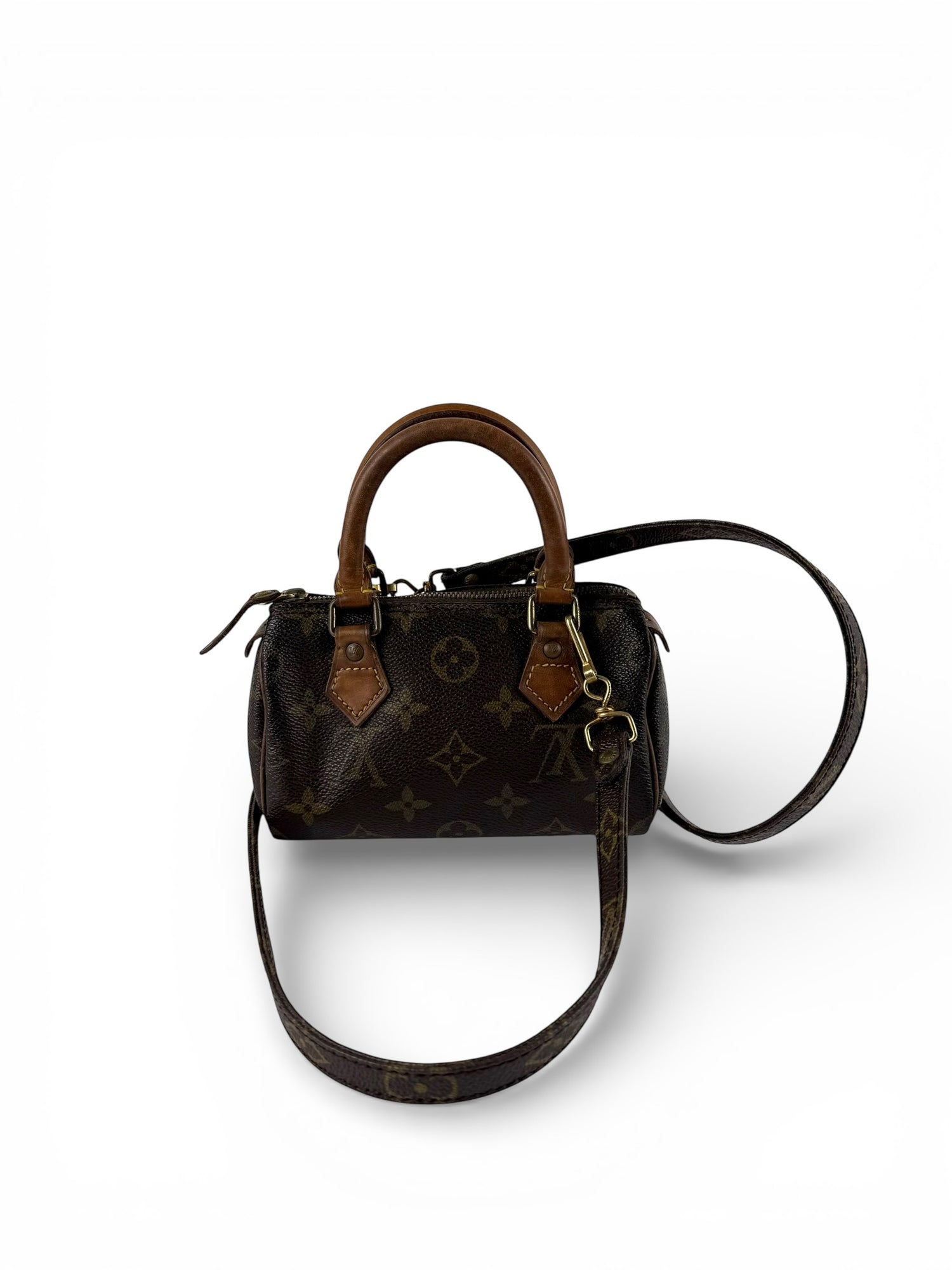 Vintage 1993 Louis Vuitton Nano Speedy Handbag (with extension strap)