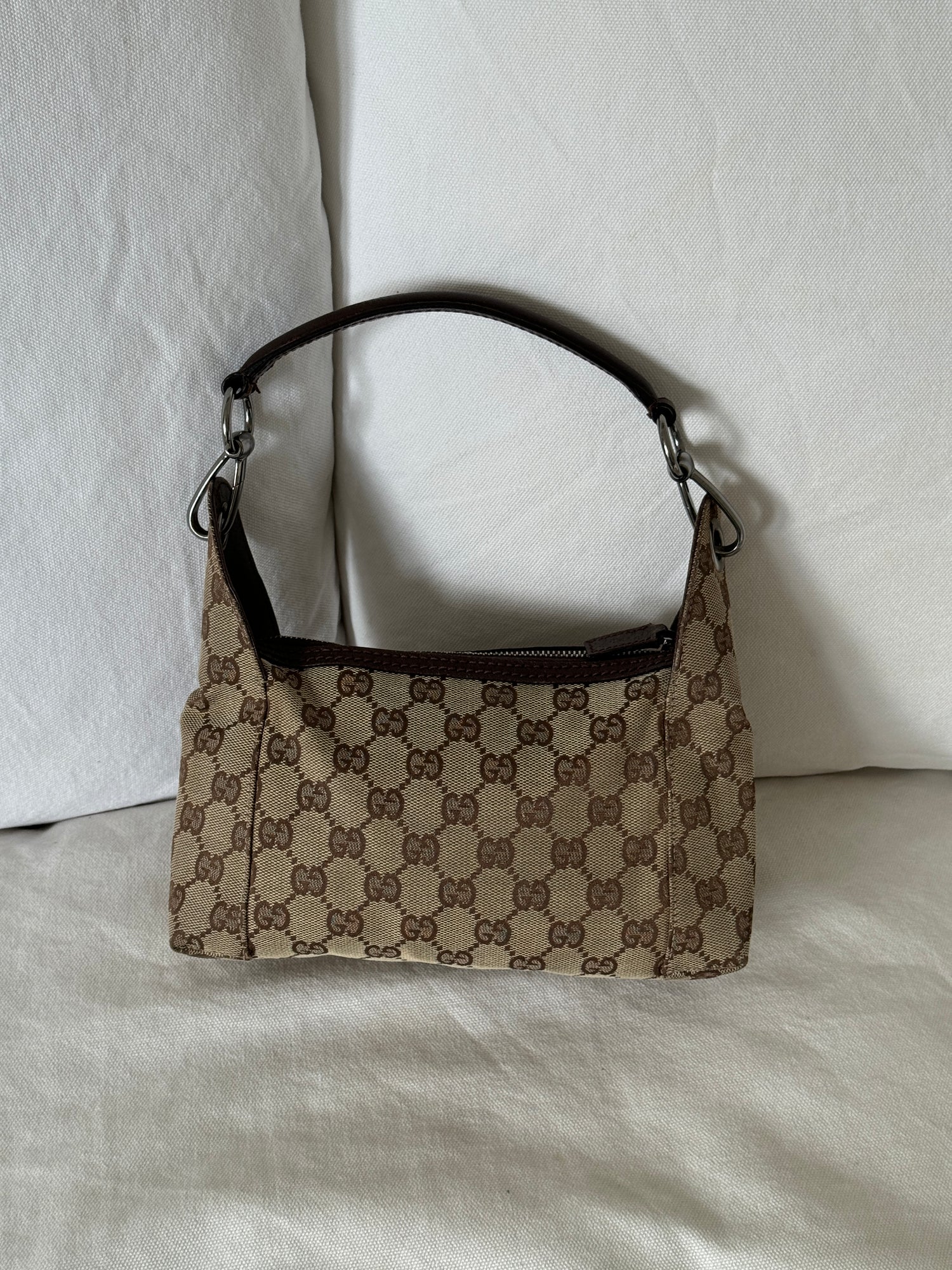 Vintage 90s Gucci Monogram Mini Shoulder Bag