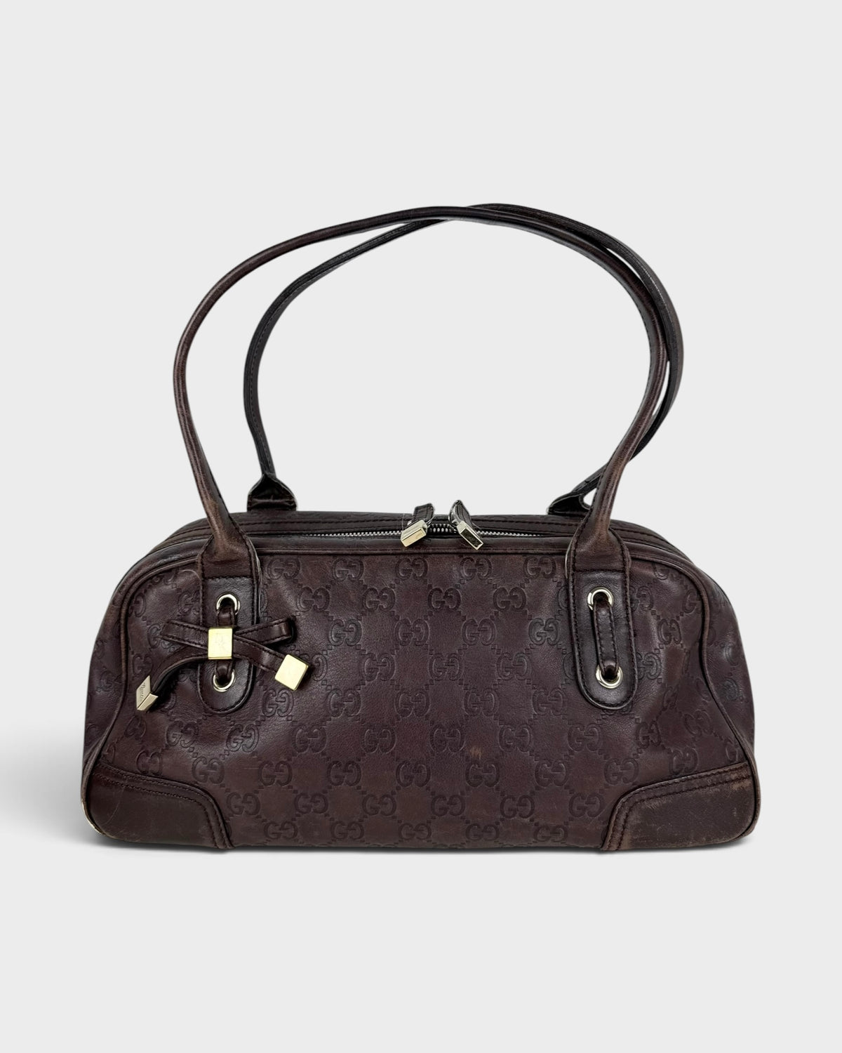 2000s Gucci GG Guccissima Brown Princy Handbag