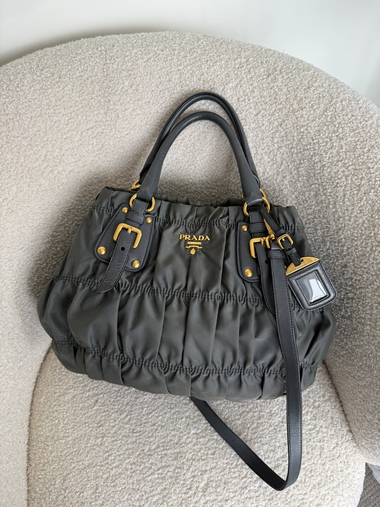 2010s Prada Nylon 2Way Tessuto Handbag