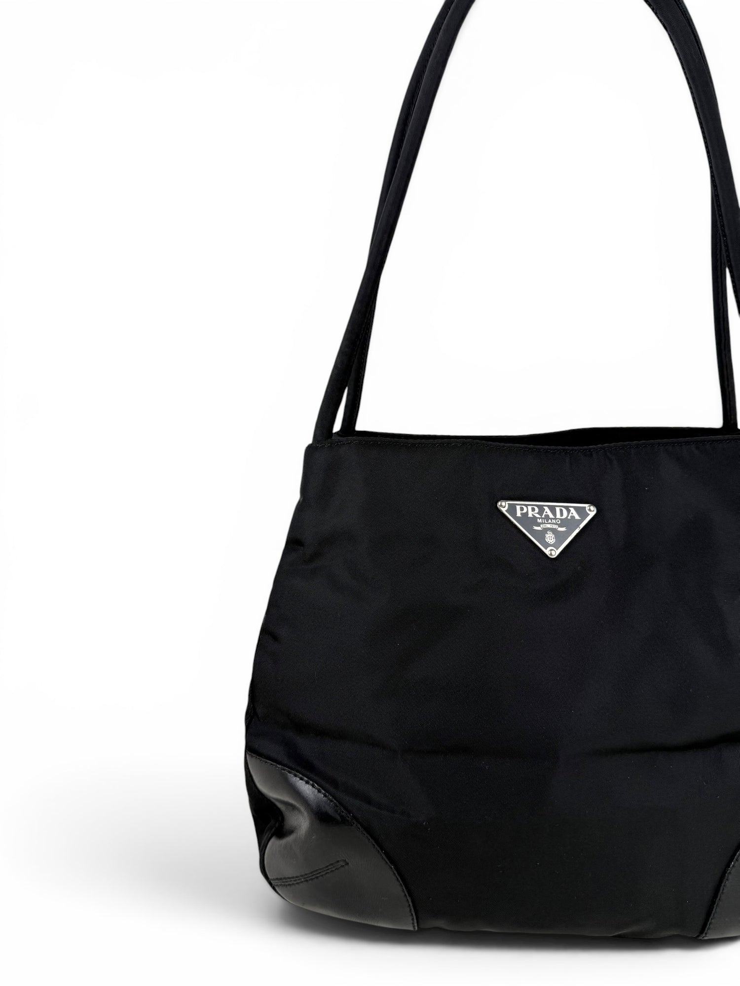 2000s Prada Milano Nylon Mini Tote Bag