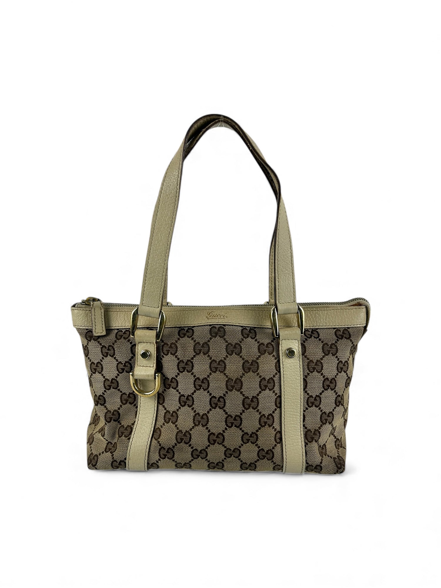 Vintage 90s Gucci Monogram Mini Abbey Handbag