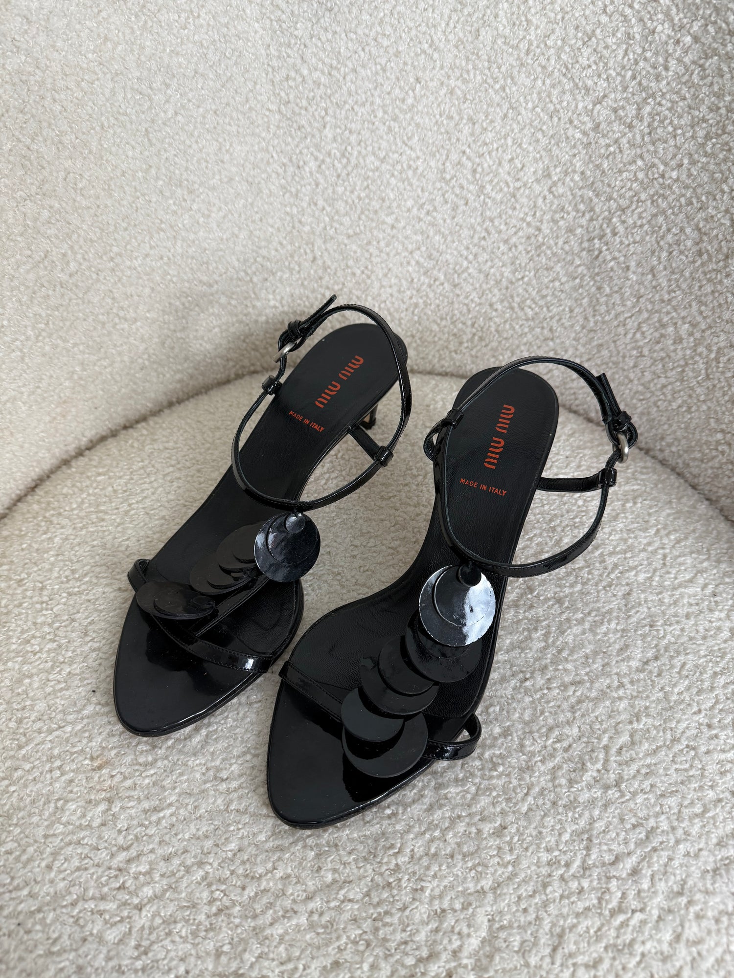 Archive 90s Miu Miu Disk Heels EU38.5/UK5.5