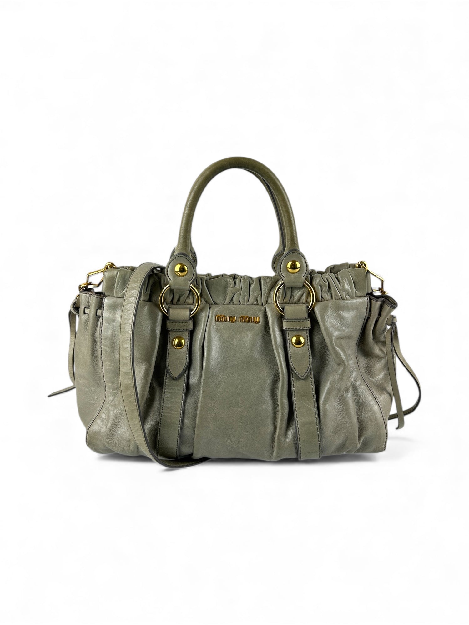 Miu Miu Vitello Lux 2Way Handbag 2010s