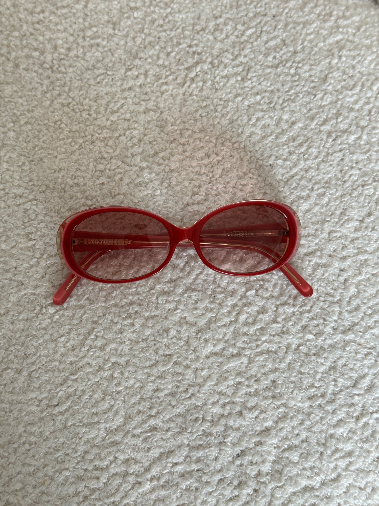 Vintage Miu Miu Red Diamanté Sunglasses