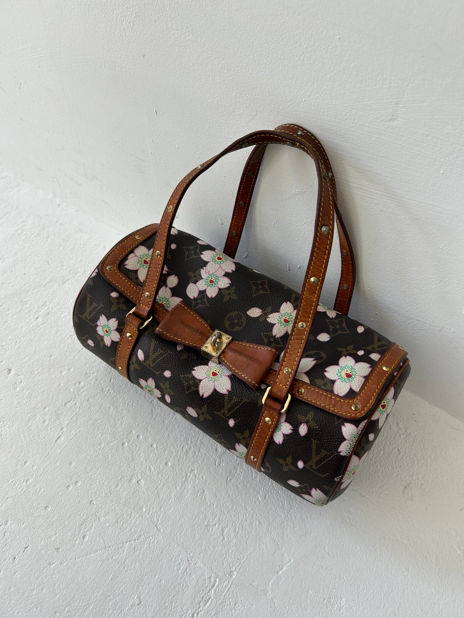 Vintage Louis Vuitton Takashi Murakami Cherry Blossom Papillon Handbag (2001)