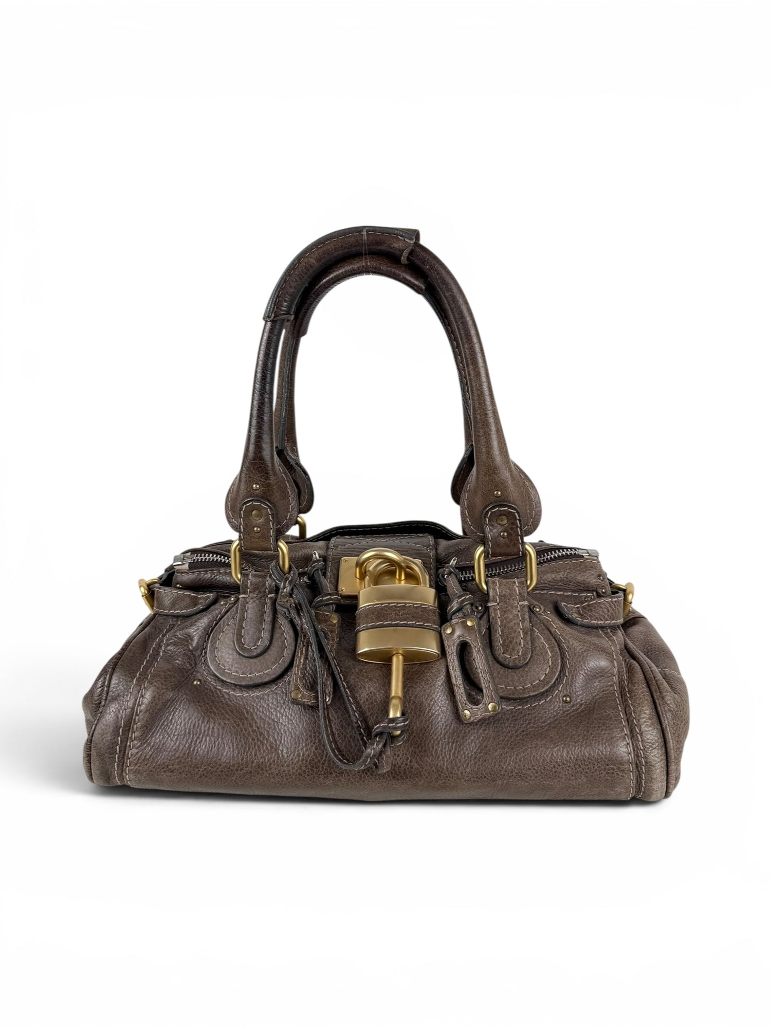 2009 Chloe Paddington Brown Leather Handbag GHW