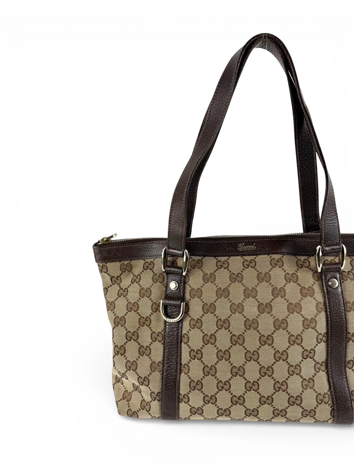 Vintage 90s Gucci Monogram Abbey Handbag