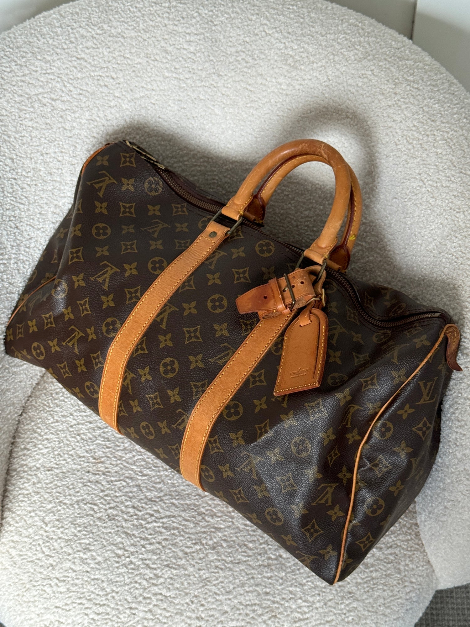 1988 Vintage Louis Vuitton Keepall 50 Duffle Bag